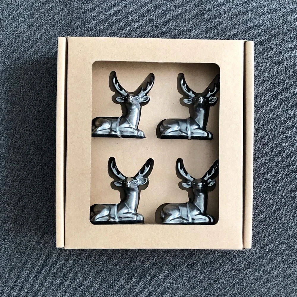 Pottery Barn Stag Place Card Holders - Set Of 4